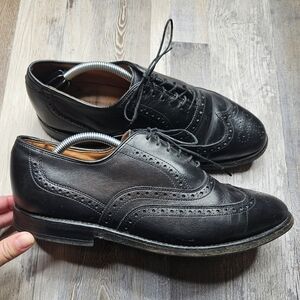 Allen Edmonds Chester shoes Black Oxford wingtips Black Men's 7.5